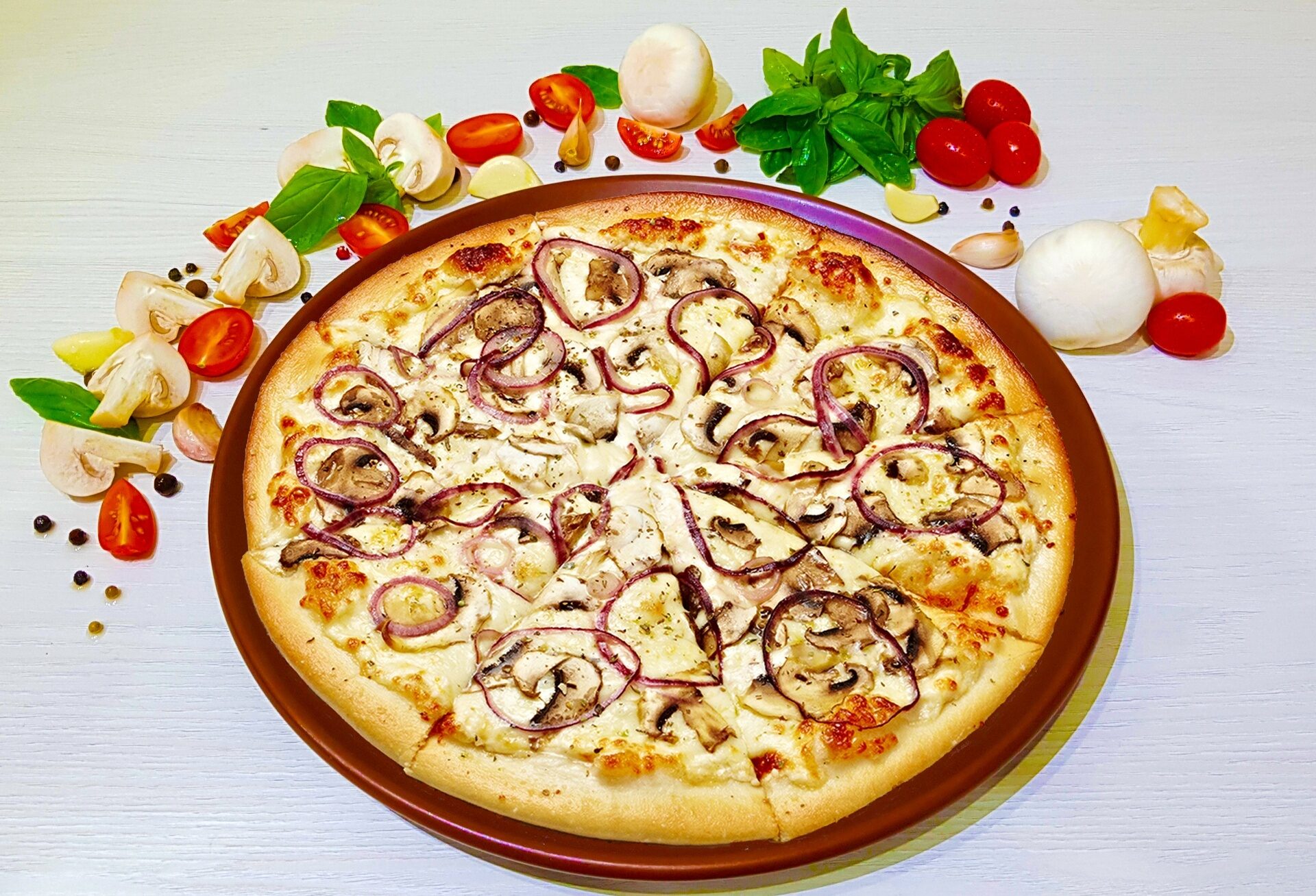 грибная пицца с шампиньонами начинка фото 74